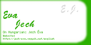 eva jech business card